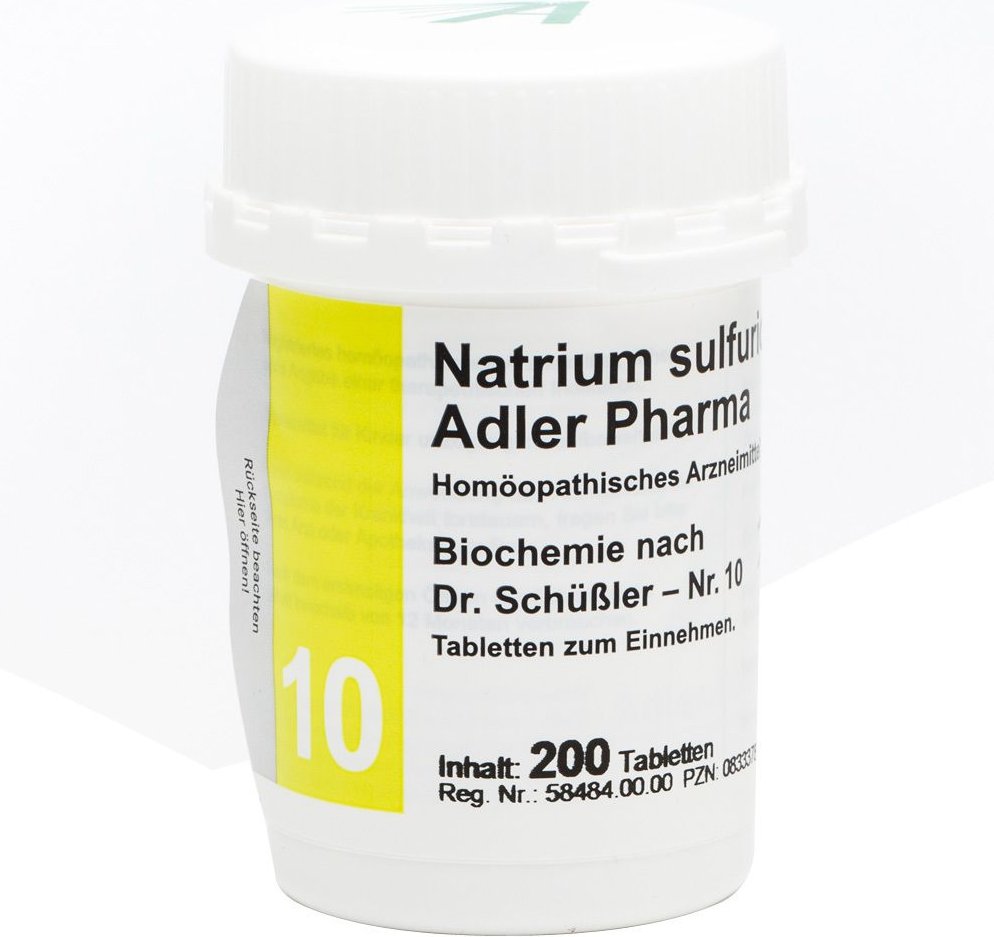 Biochemie Adler 10 Natrium sulfuricum D 6 Tabl. 200 St Tabletten