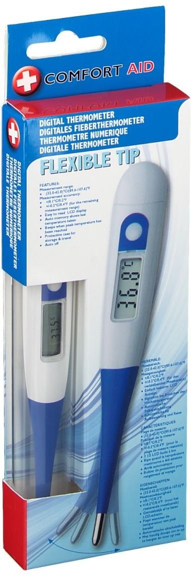 Fieberthermometer digital mit flexibler Spitze 1 St Thermometer