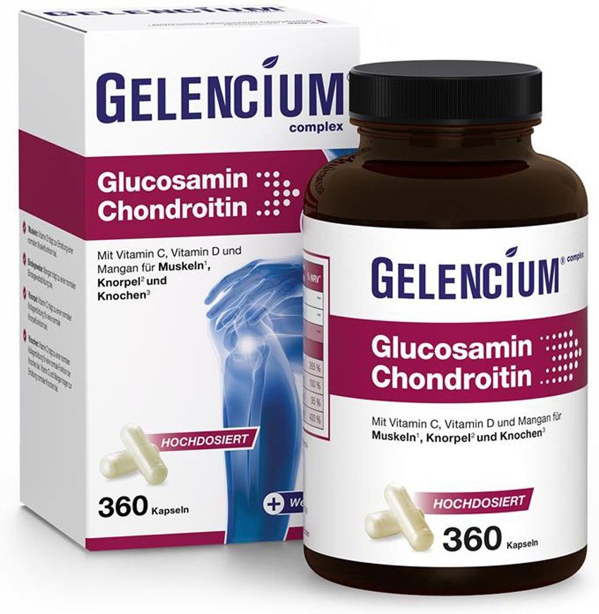 Gelencium Glucosamin Chondroitin hochdos.Vit.C Kps 360 St Kapseln