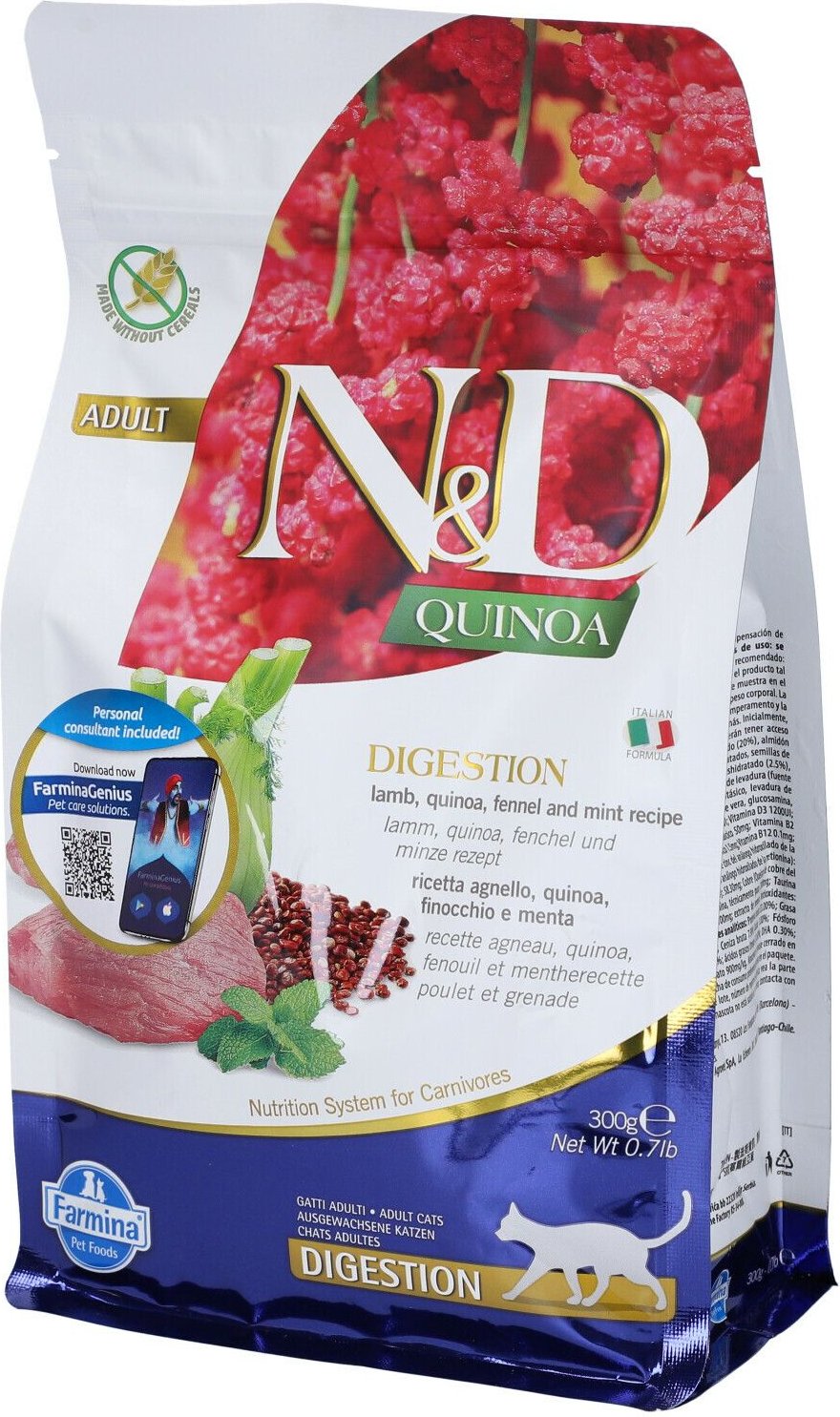 N&D Q FEL Digestion AD 300G 300 g Futter