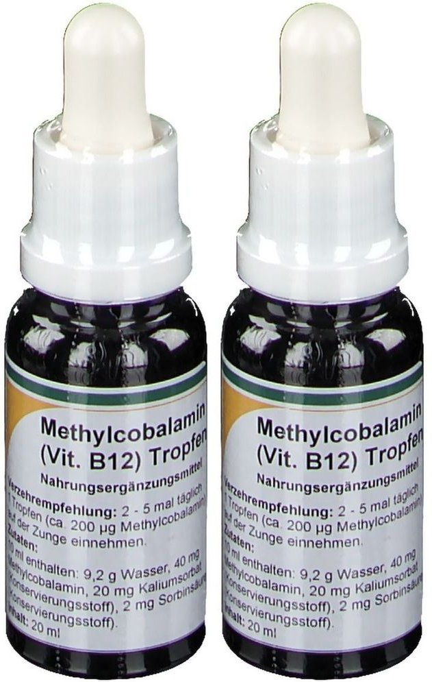 Methylcobalamin Vitamin B12 Tropfen 2x 2x20 ml