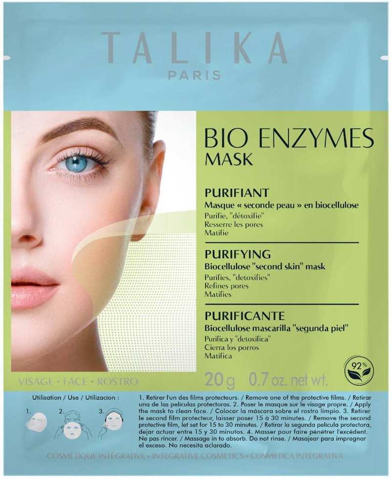 Talika Bio Enzymen Masker Zuiverend Anti-Acne ok Nlfrende 1 St Gesichtsmaske