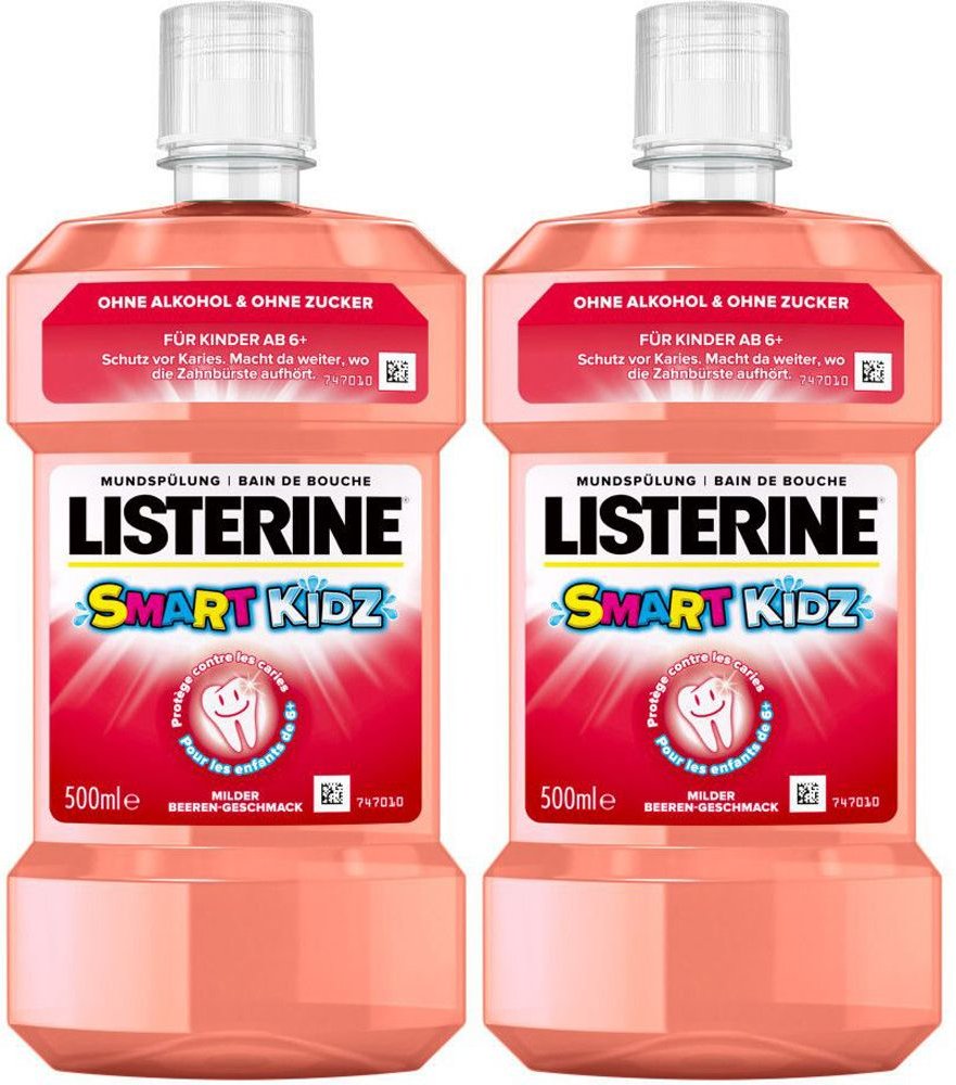 Listerine Smart Kidz Beere x2 2x500 ml Mundwasser