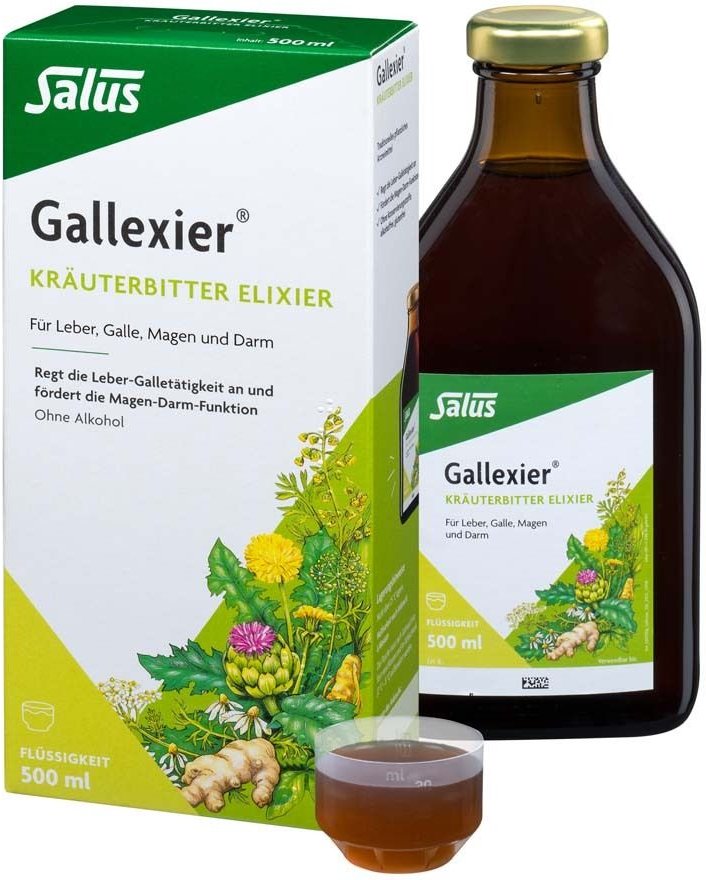 Gallexier Kräuterbitter Elixier Salus Flü.z.E. 500 ml Flüssigkeit zum Einnehmen