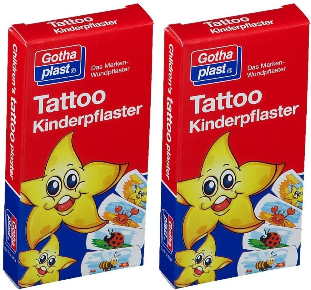 Tattoo Kinderpflaster 25x57 mm 2x 2x8 St Pflaster