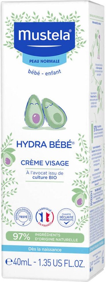 Mustela Hydra Bebe Gelaatscreme Nieuwe Formule 40 ml Creme
