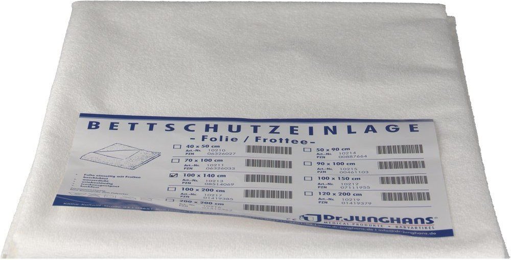 Bettschutzeinlage Folie Frottee 100x140 cm 1 St Einlagen