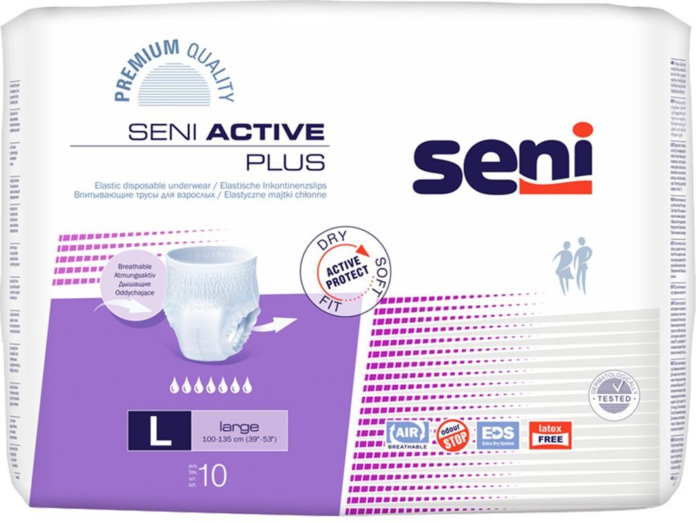 Seni Active Inkontinenzpants plus L 10 St Kombipackung