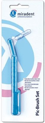 Thumbnail - Miradent Interd.Pic-Brush Set 1Halt+1Bü.tran.blau 1 St Zahnbürste