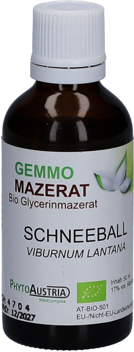 Gemmo Mazerat BIO Schneeball 50 ml Tropfen zum Einnehmen