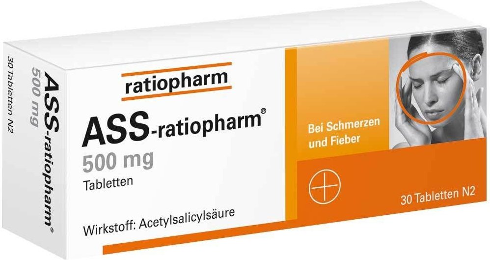 ASS-ratiopharm 500 mg Tabletten 30 St