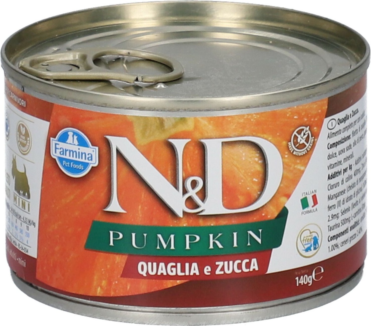 N&D WET DOG Pump/Quaglia 140G 140 g Futter