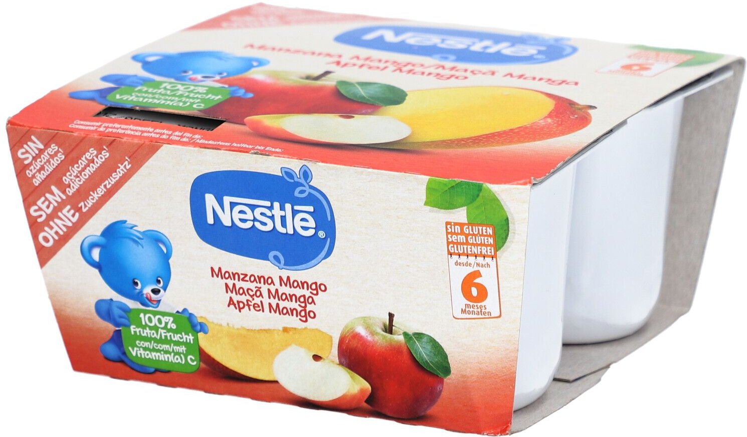 Nestle Kompott Apfel Mango 4 x 100 g