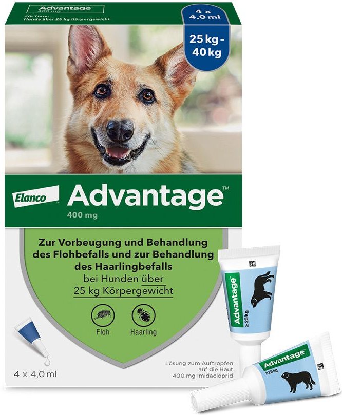 Advantage 400 Lösung Pipetten f.Hunde ab 25 kg 1x4 St