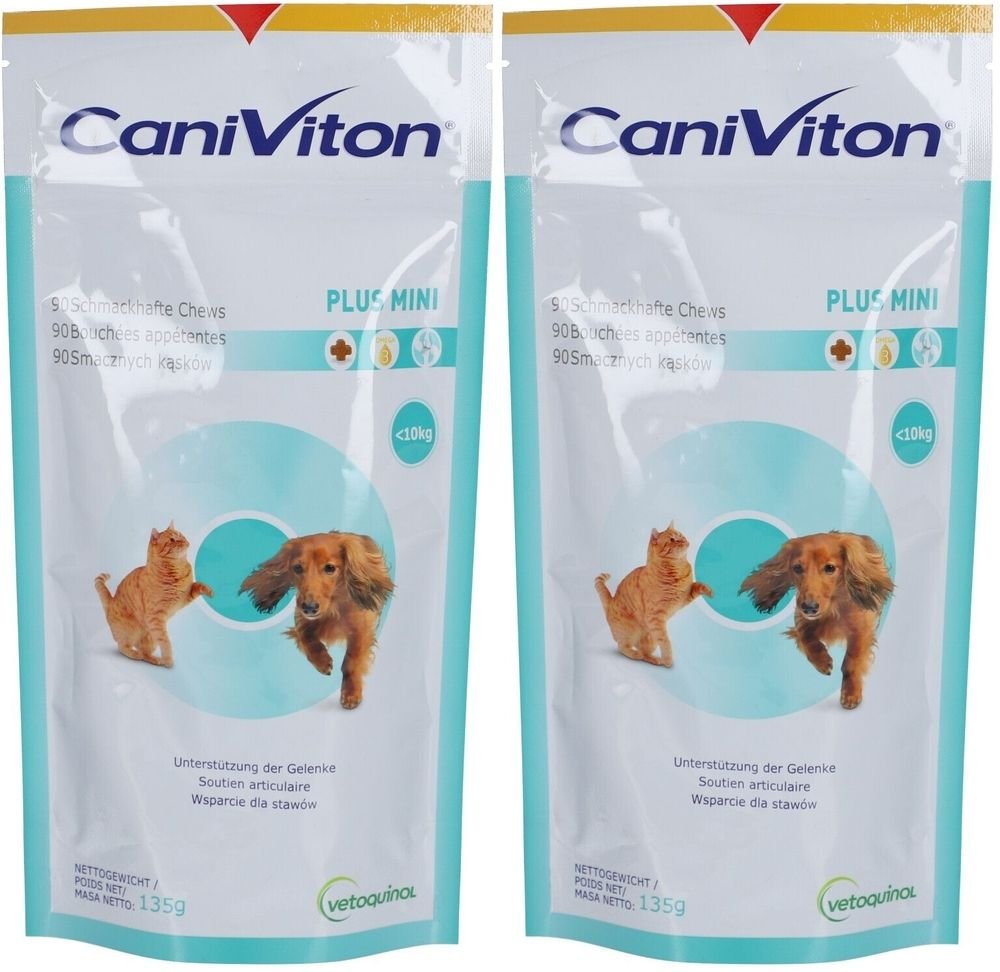 Caniviton Plus mini Erg.Futterm.Chews für Hu/Ka 2x 2x90 St Kautabletten
