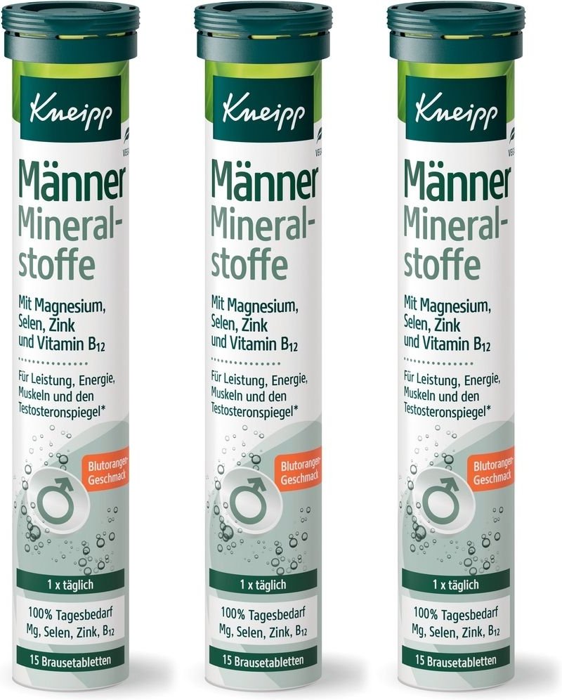 Kneipp Männer Mineralstoffe Brausetabletten 3x 3x15 St