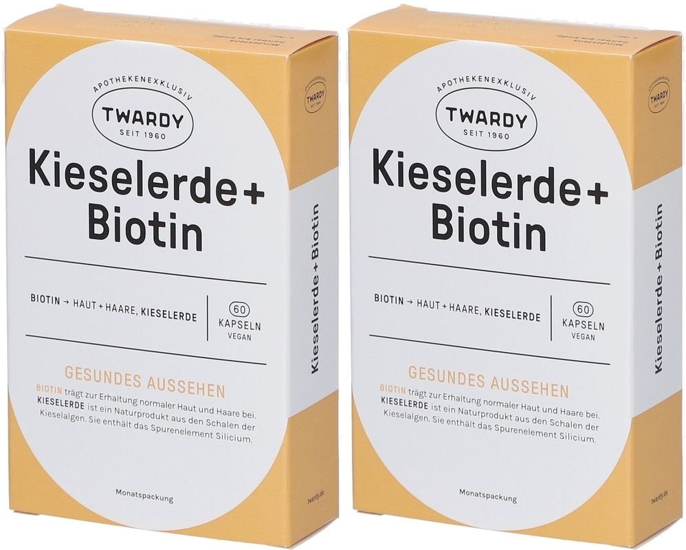 Kieselerde+Biotin Kapseln vegan 2x 2x60 St