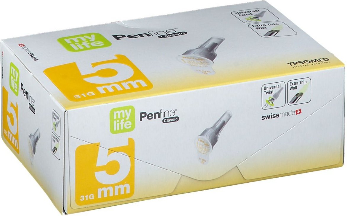 Mylife Penfine Classic Kanülen 5 mm 100 St Kanüle