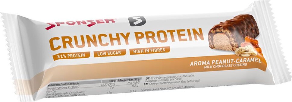 Sponser Crunchy Protein Bar Peanut-Caramel 50 g Riegel