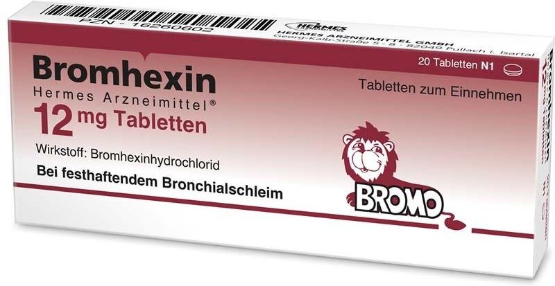 Bromhexin HERMES Arzneimittel 12 mg Tabletten
