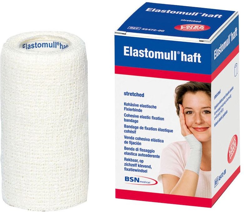 Elastomull haft 12 cmx4 m Fixierbinde 1 St Binden