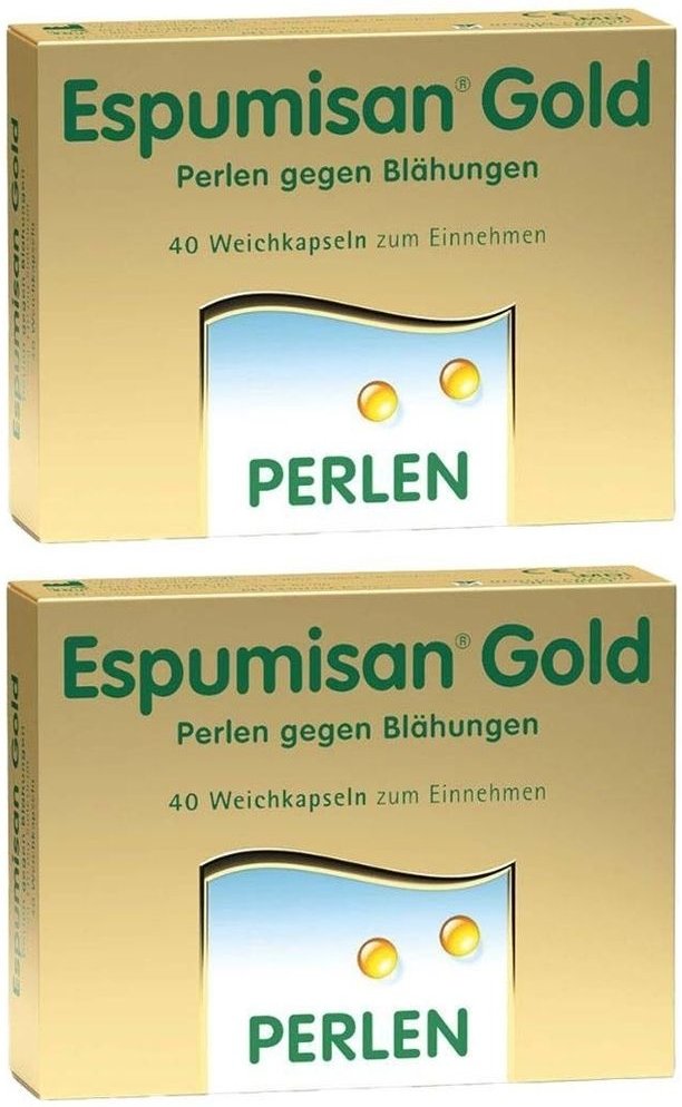 Thumbnail - Espumisan Gold Perlen gegen Blähungen 2x 2x40 St Weichkapseln