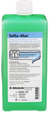 Thumbnail - Softa-Man Händedesinfektion Spenderflasche 1000 ml Lösung