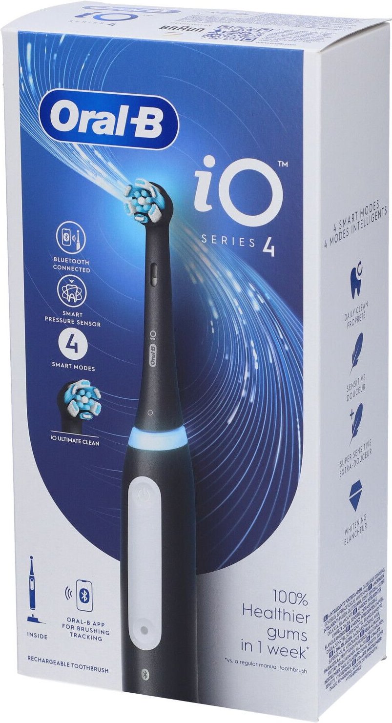 Oralb IO 4 Black Spazz Elett 1 St Zahnbürste