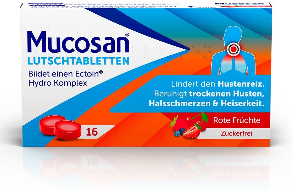Mucosan Lutschtabletten rote Früchte 16 St