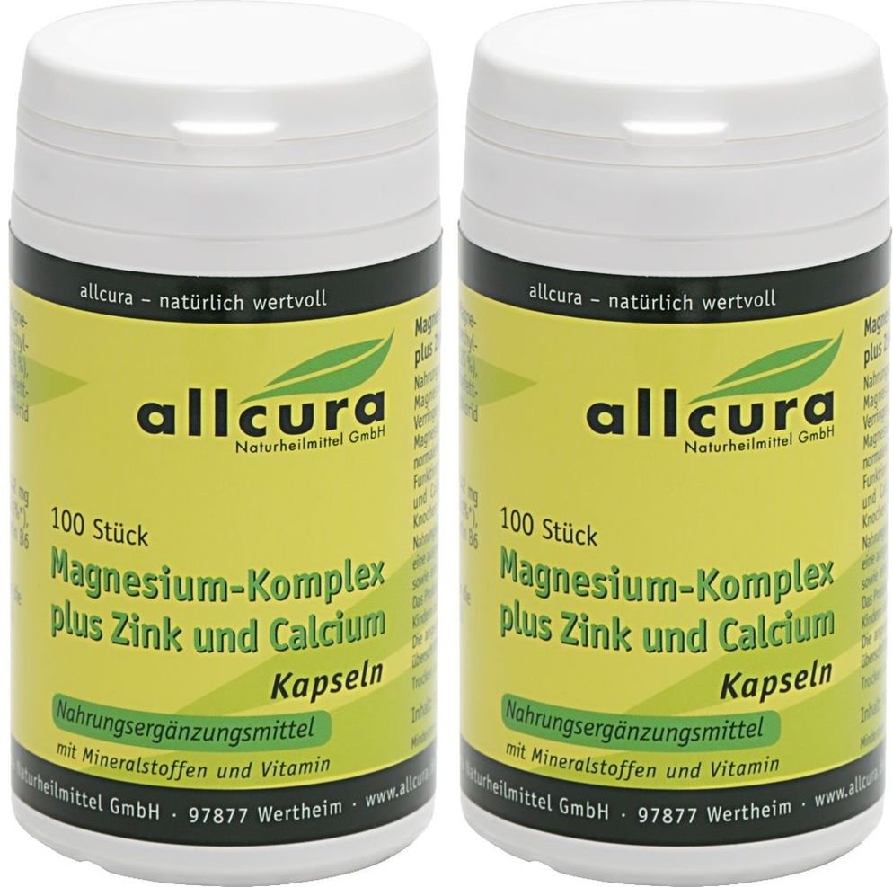 Magnesium Komplex m.Zink+Calcium Kapseln 2x 2x100 St
