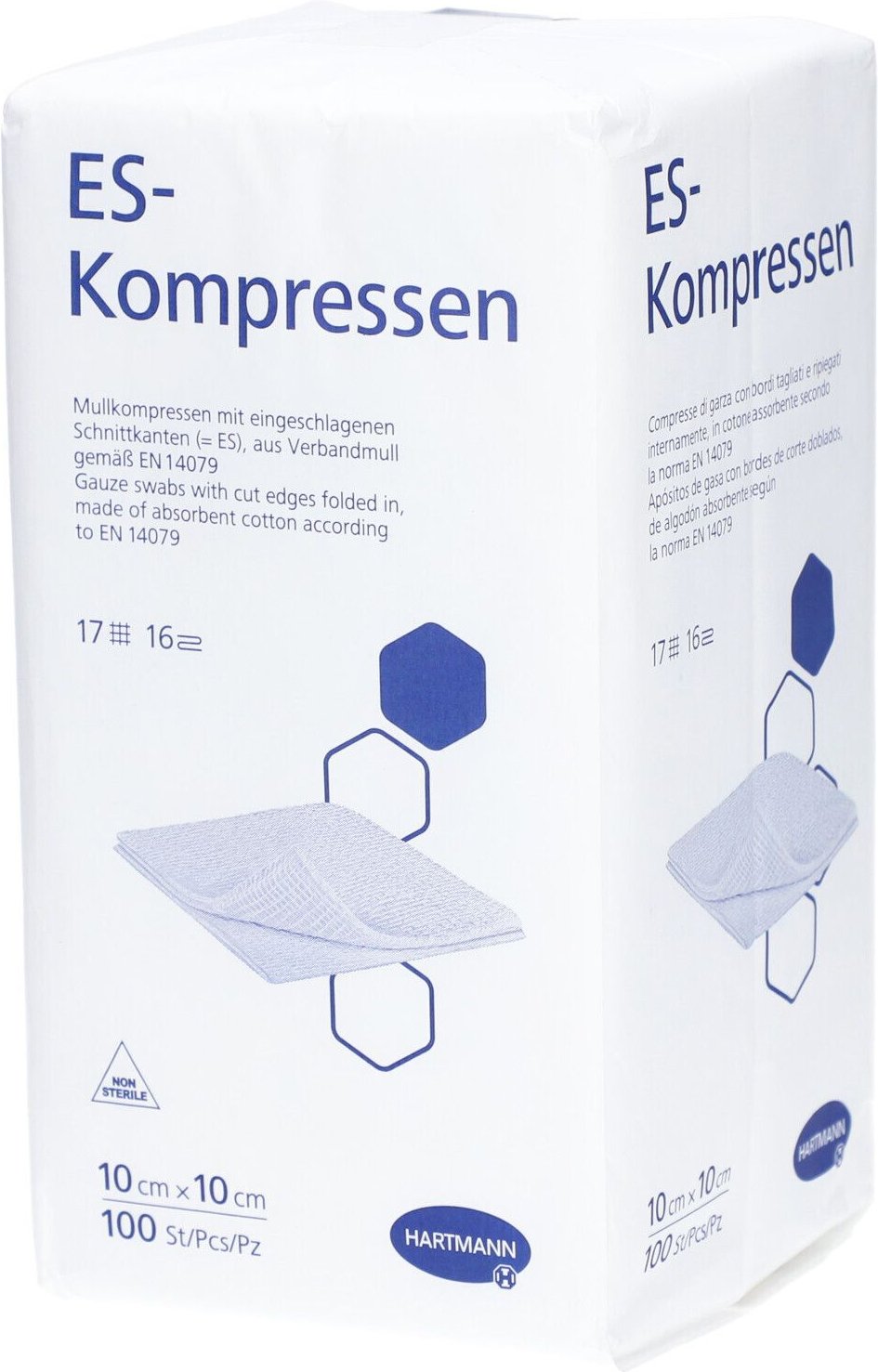 Hartmann ES-Kompressen 16fach 10x10cm 100 Stk St Kompressen