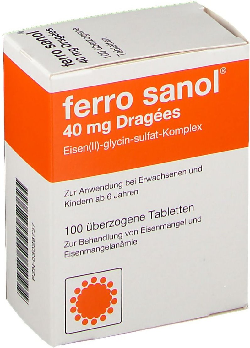 Ferro Sanol überzogene Tabletten 100 St Überzogene