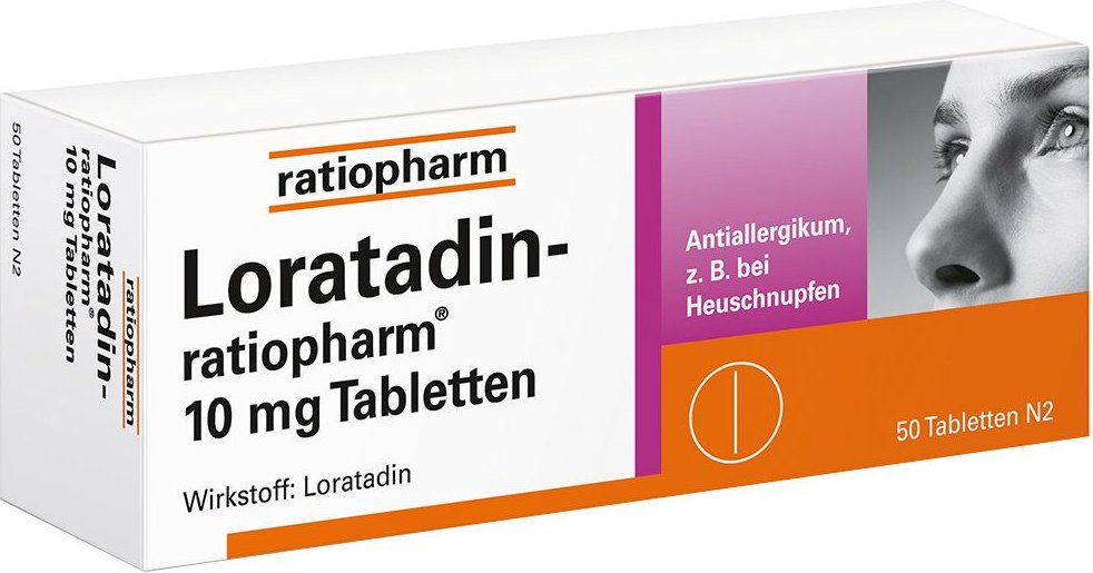 LORATADIN-ratiopharm 10 mg Tabletten 50 St