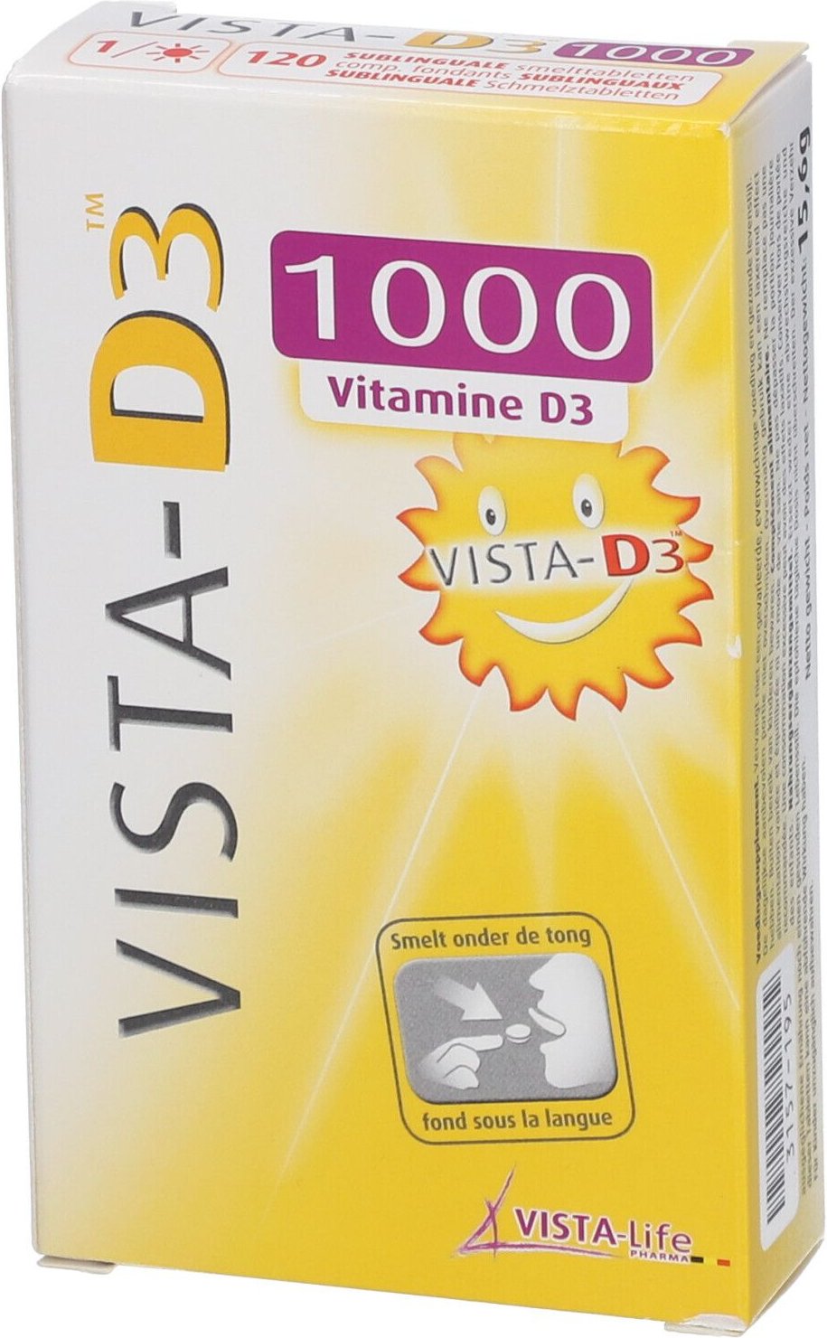 Vista-D3 1000 ok Nlfrende 120 St Schmelztabletten