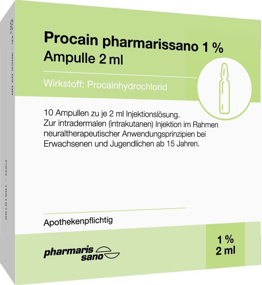 Procain pharmarissano 1% Injektionslösung Ampullen 2 ml