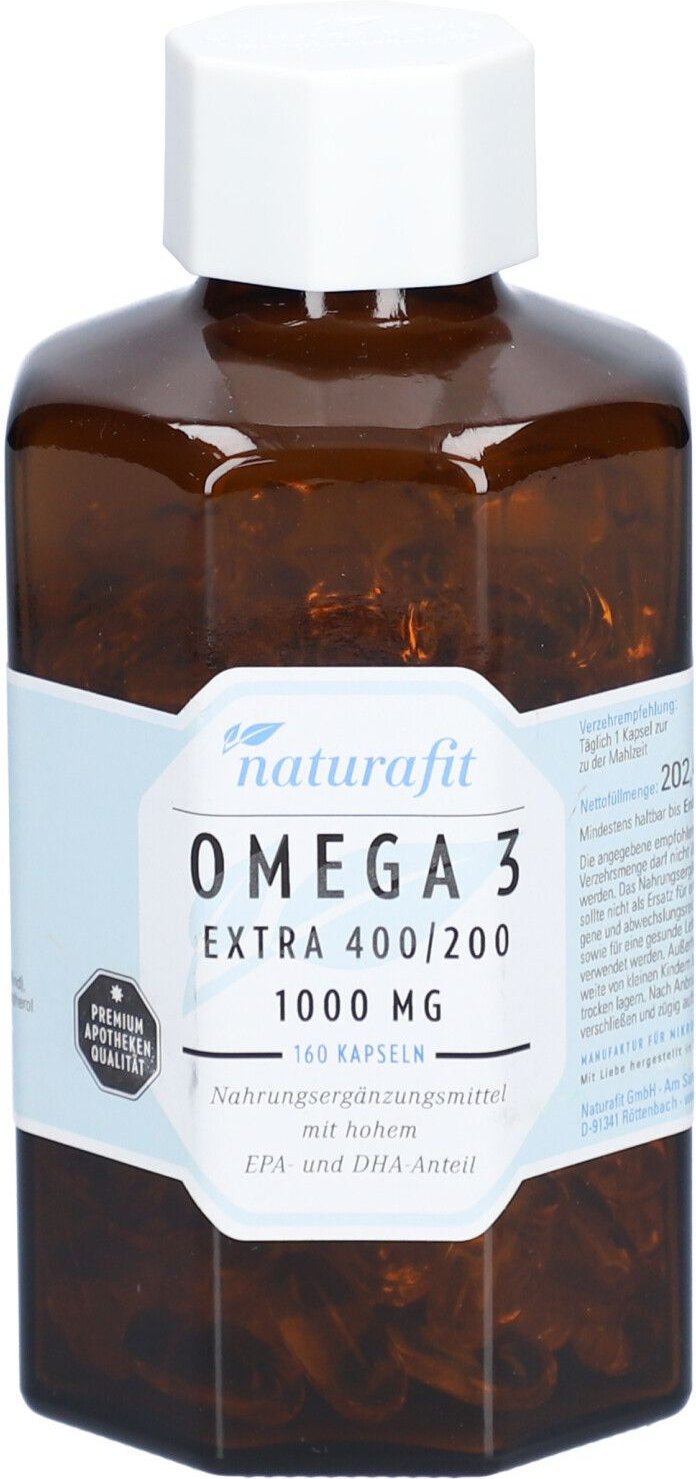Naturafit Omega-3 extra 400/200 Kapseln 160 St