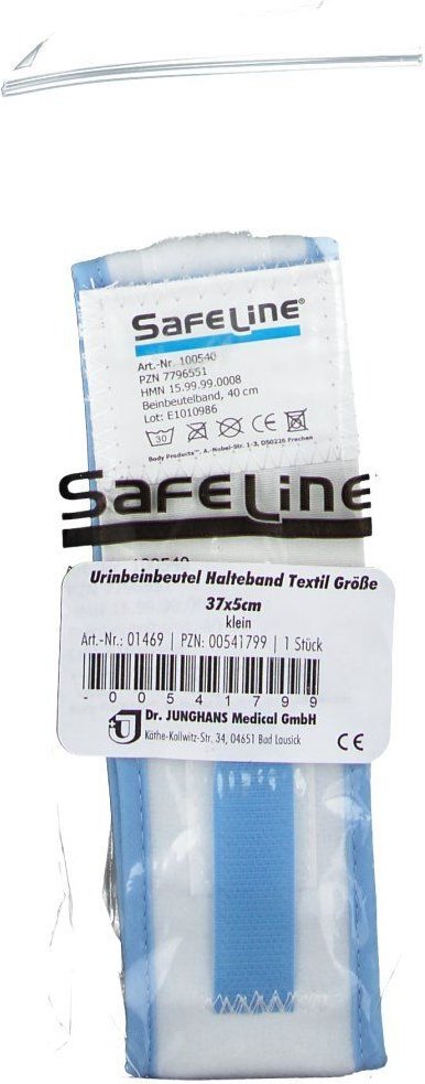 Urin Beinbeutel Halteband Textil 37 cm klein 1 St Beutel