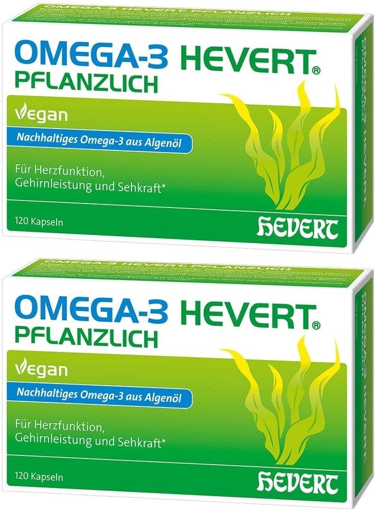 Omega 3 Hevert Pflanzlich x2 2x120 St Weichkapseln