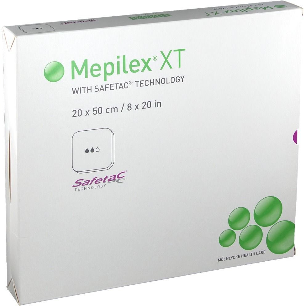 Mepilex Ag Schaumverband 20x50 cm steril 2 St Verband