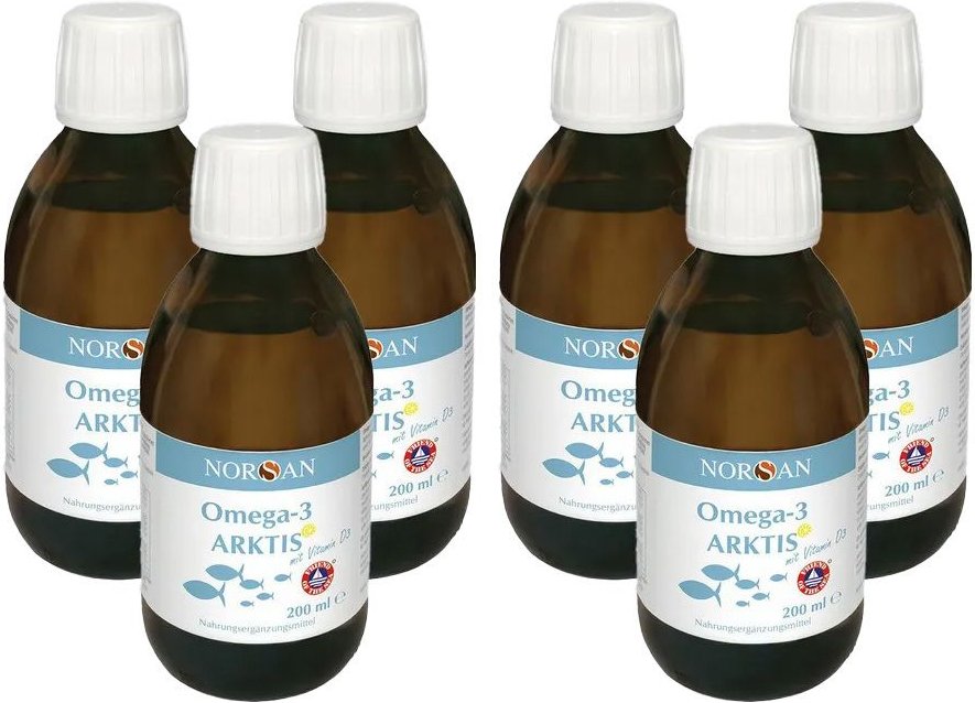 Norsan Omega-3 Total Arktis flüssig x6 6x200 ml Flüssigkeit