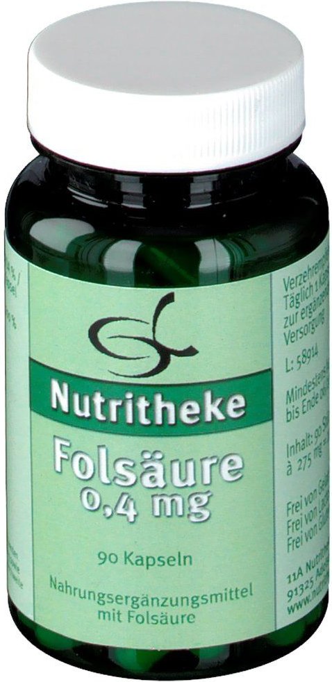 Folsäure 0,4 mg Kapseln 90 St