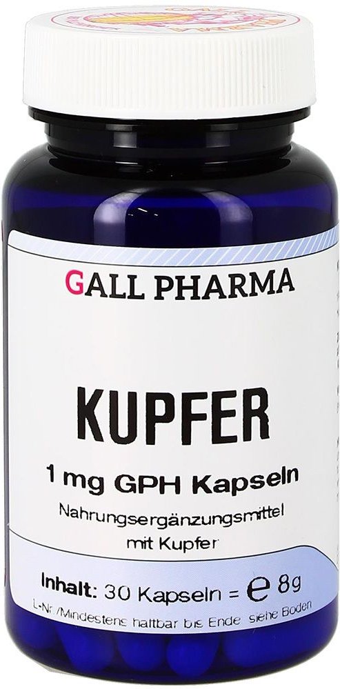 Kupfer 1 mg GPH Kapseln 30 St