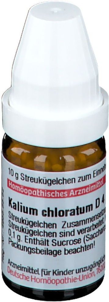 Kalium Chloratum D 4 Globuli 10 g