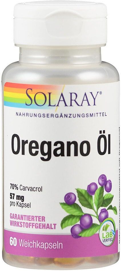 Oregano ÖL Solaray Kapseln 60 St
