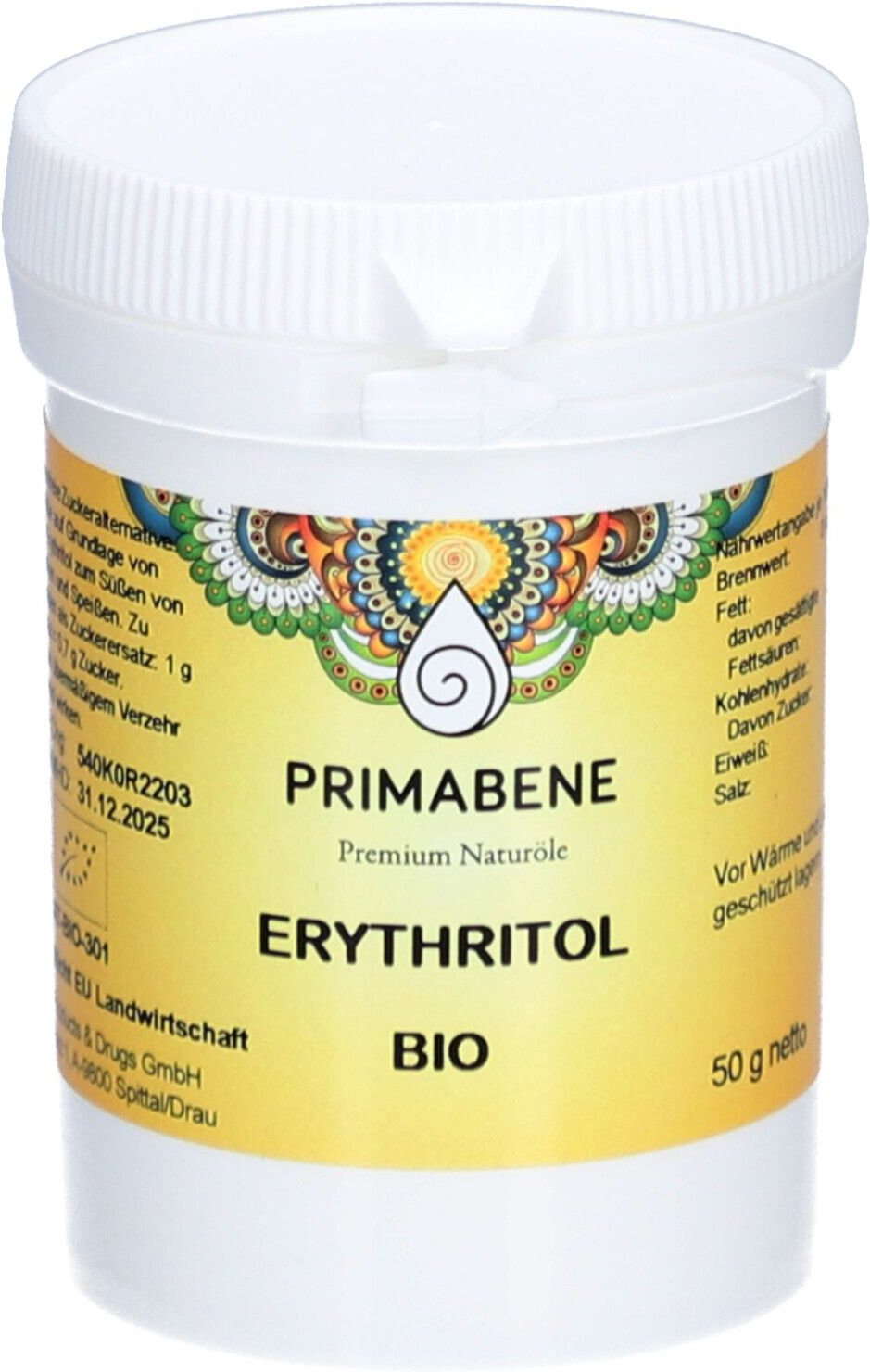 Thumbnail - Erythritol BIO Primabene 50 g Pulver