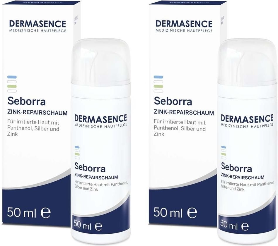 Dermasence Seborra Zink-Repairschaum 2x 2x50 ml Schaum