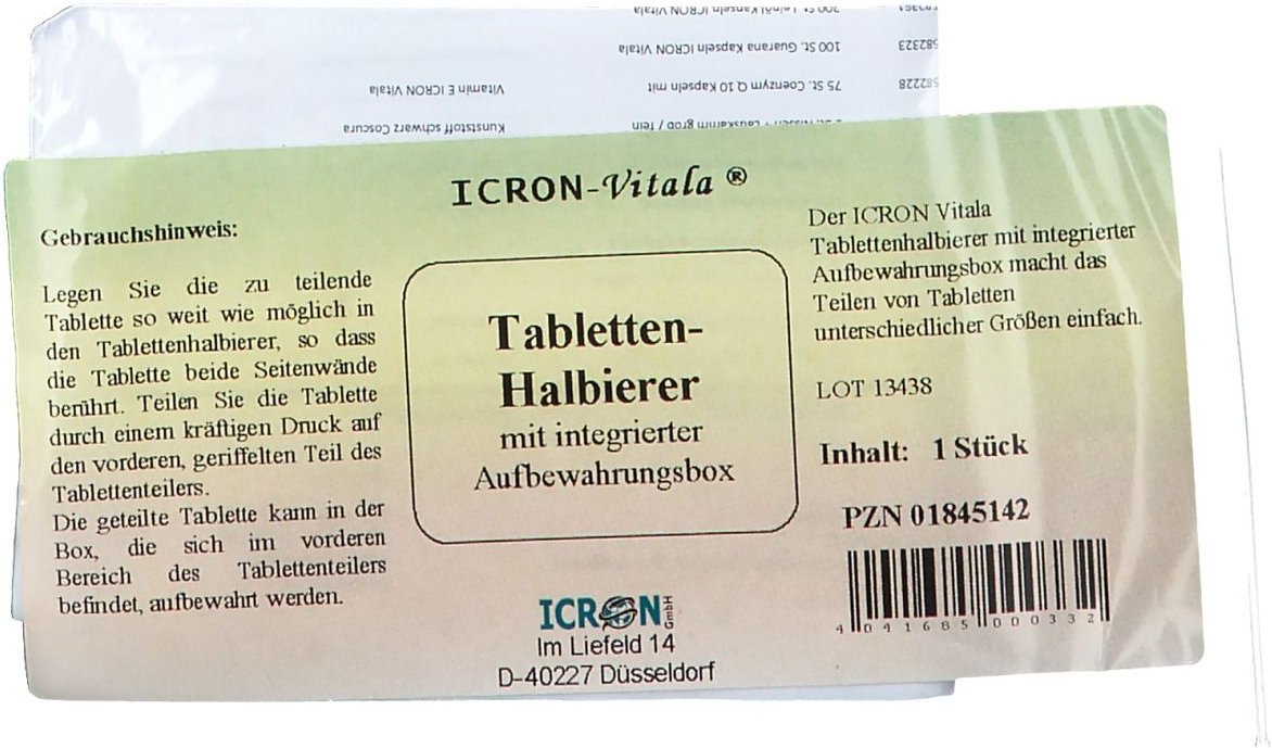Tablettenhalbierer mit Box Icron Vitala 1 St Tablettenteiler