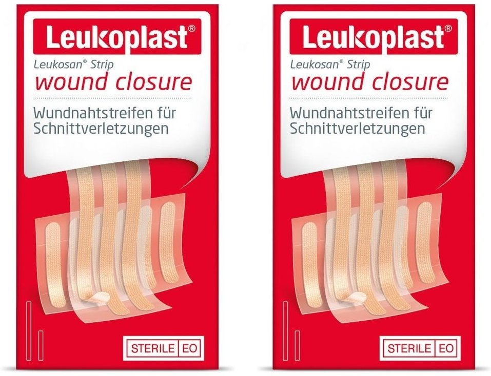 Leukoplast Leukosan Strip steril 6x38 mm/6x75 mm 2x 2x9 St Pflaster