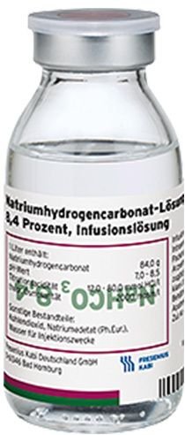 Natriumhydrogencarbonat 8,4% Glas Infusionslsg. 10x100 ml Infusionslösung