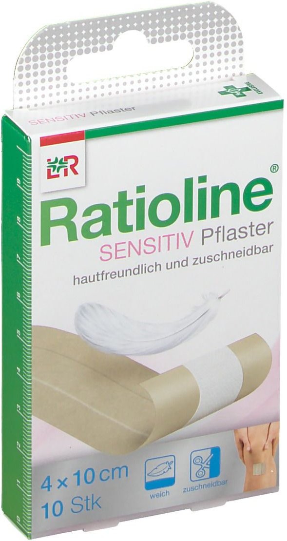 Ratioline sensitive Wundschnellverband 4 cmx1 m 1 St Pflaster